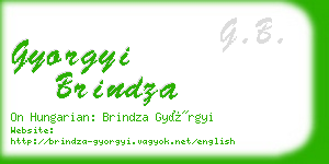 gyorgyi brindza business card